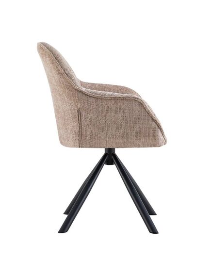 Krēsls ORION Light Brown Chenille Chair