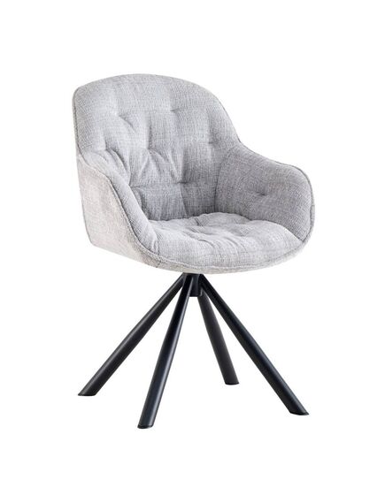 Krēsls ORION Light Grey Chenille Chair