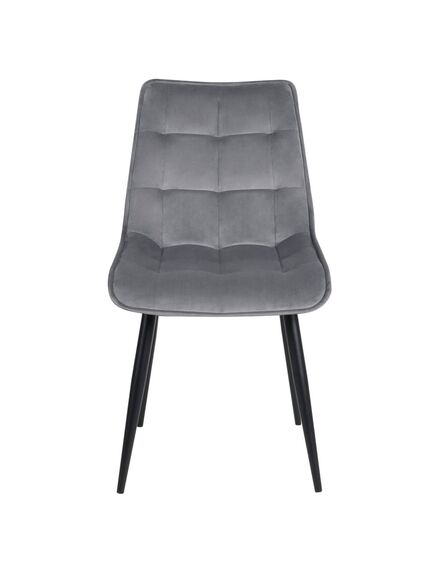 Krēsls RON Light Grey Velvet Chair
