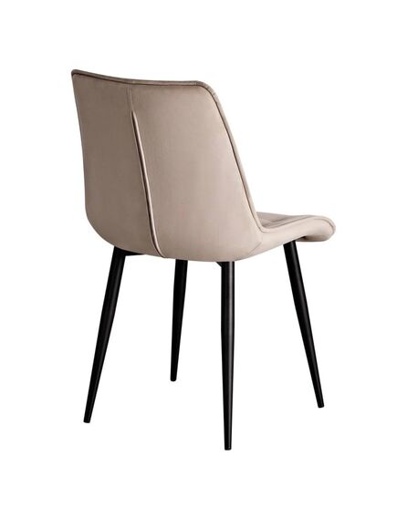 Krēsls RON Taupe Velvet Chair, 4 image