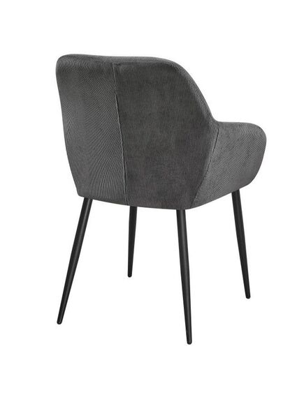 Krēsls SAM Grey Corduroy Chair, 7 image