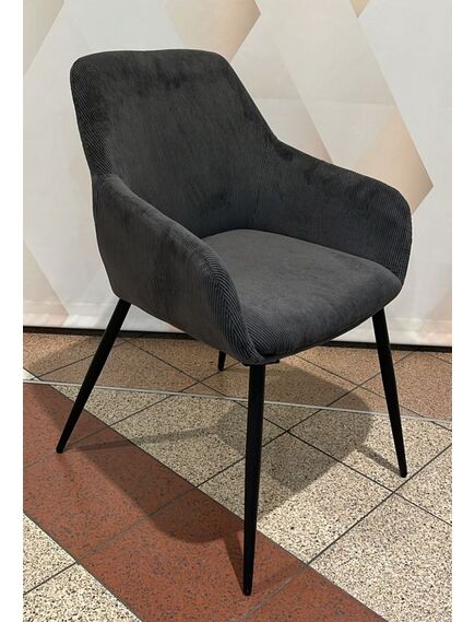 Krēsls SAM Grey Corduroy Chair, 2 image