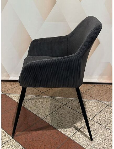 Krēsls SAM Grey Corduroy Chair, 9 image