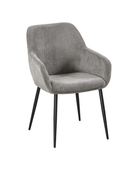 Krēsls SAM Light Grey Corduroy Chair, 3 image