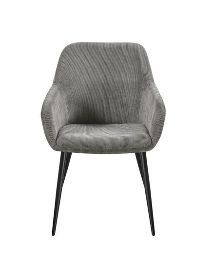 Krēsls SAM Light Grey Corduroy Chair, 4 image