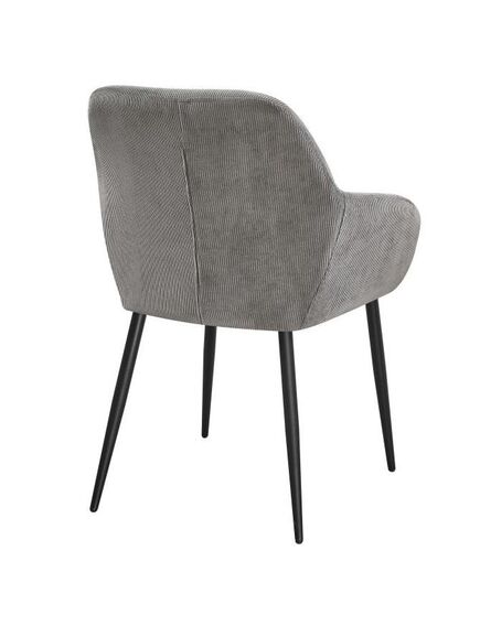 Krēsls SAM Light Grey Corduroy Chair, 6 image