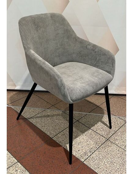 Krēsls SAM Light Grey Corduroy Chair