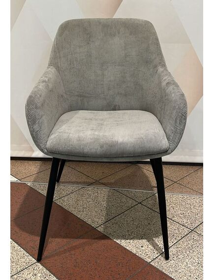 Krēsls SAM Light Grey Corduroy Chair, 2 image