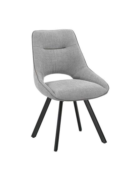 Krēsls TAO Light Grey Burlap Chair, 3 image