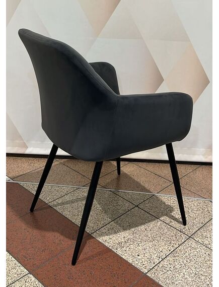 Krēsls UGO Grey Velvet Chair, 2 image