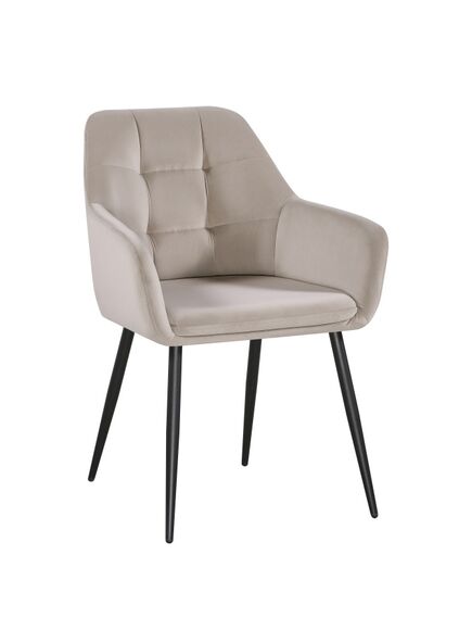 Krēsls UGO Light Brown Velvet Chair, 3 image