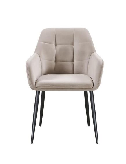 Krēsls UGO Light Brown Velvet Chair, 4 image