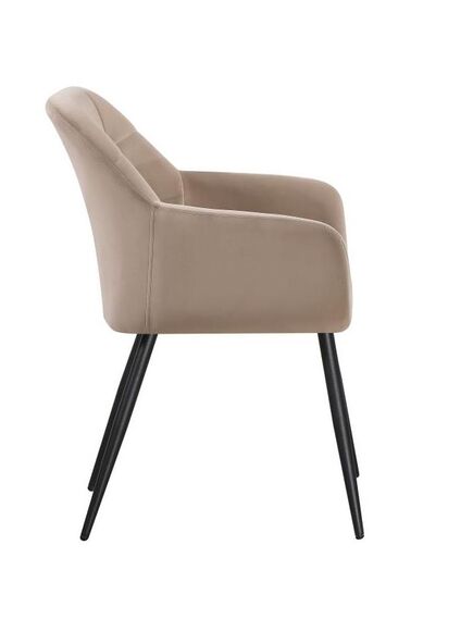 Krēsls UGO Taupe Velvet Chair, 3 image