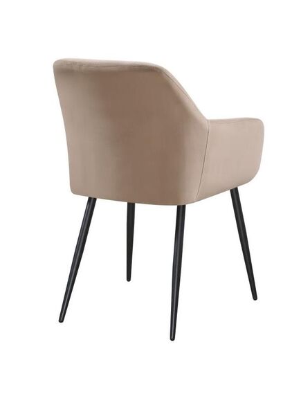 Krēsls UGO Taupe Velvet Chair, 4 image