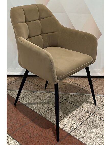 Krēsls UGO Taupe Velvet Chair, 5 image