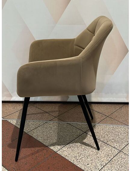 Krēsls UGO Taupe Velvet Chair, 7 image