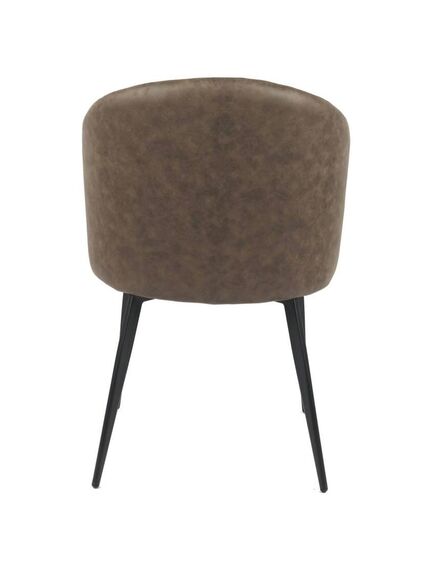 Krēsls YUG Dark Brown Burlap Chair, 5 image
