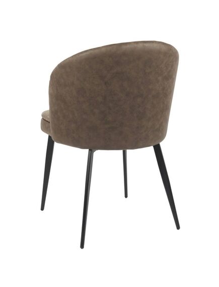 Krēsls YUG Dark Brown Burlap Chair, 6 image