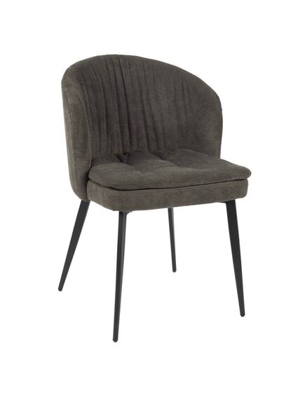 Krēsls YUG Dark Grey Burlap Chair