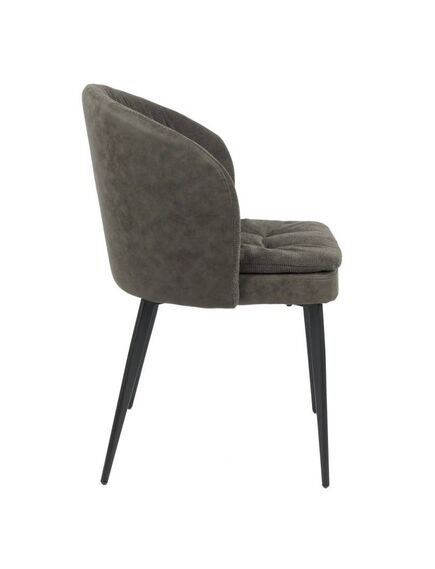 Krēsls YUG Dark Grey Burlap Chair, 3 image