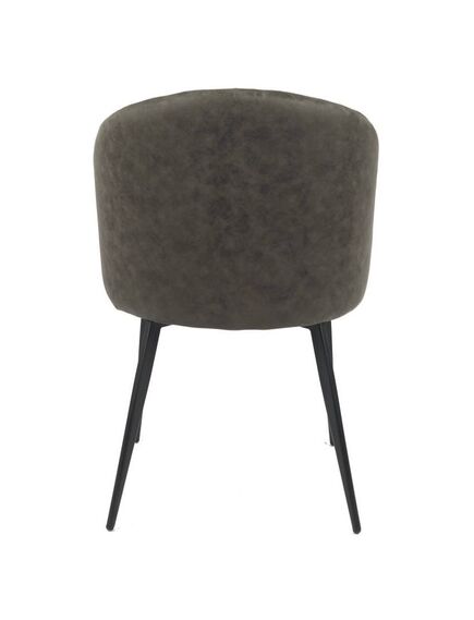 Krēsls YUG Dark Grey Burlap Chair, 4 image