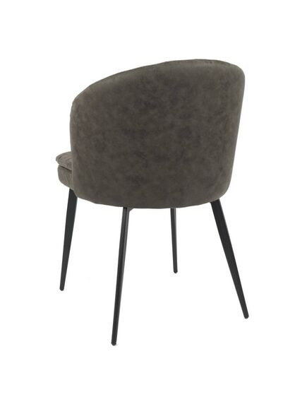 Krēsls YUG Dark Grey Burlap Chair, 5 image