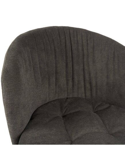 Krēsls YUG Dark Grey Burlap Chair, 7 image