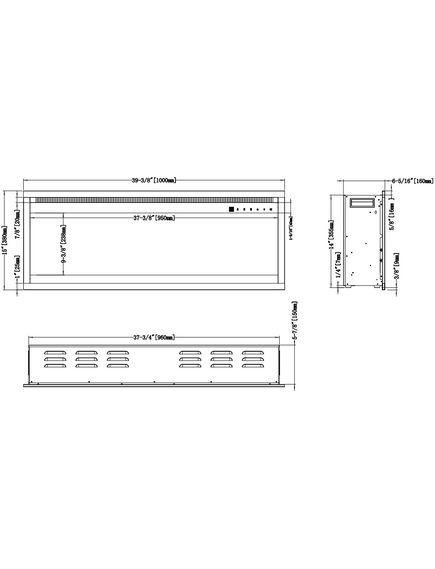 Электрокамин AFLAMO Royal PRO 100 настенный / встраиваемый, изображение 23