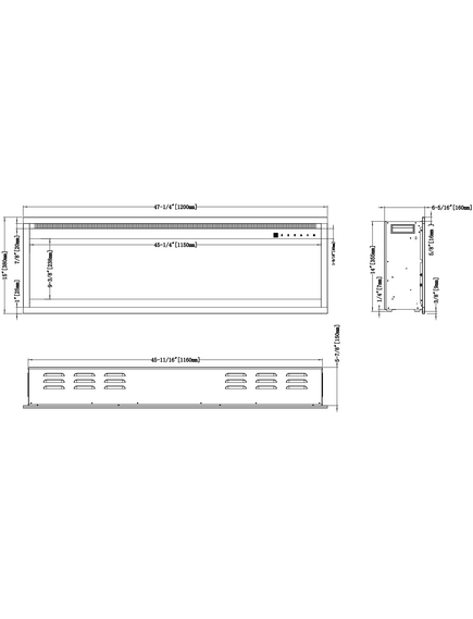 Электрокамин AFLAMO Royal PRO 120 настенный / встраиваемый, изображение 22