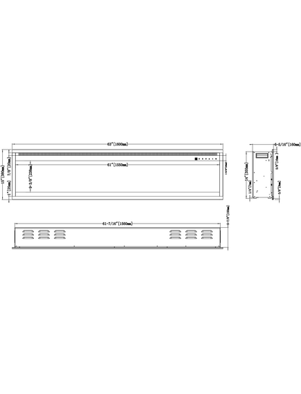 Электрокамин AFLAMO Royal PRO 160 настенный / встраиваемый, изображение 22