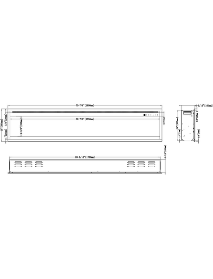 Электрокамин AFLAMO Royal PRO 180 настенный / встраиваемый, изображение 22