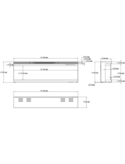 Elektriskais kamins AFLAMO Unique PRO 120 Sienas / Iebūvējamais, 9 image