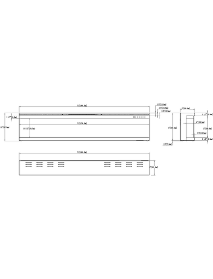 Elektriskais kamins AFLAMO Unique PRO 180 Sienas / Iebūvējamais, 9 image
