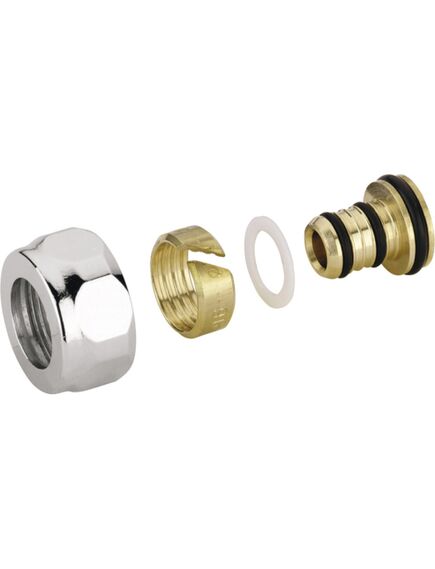 Carlo Poletti adapters daudzslāņu caurulei 16 x 2mm, 24-19, bronza