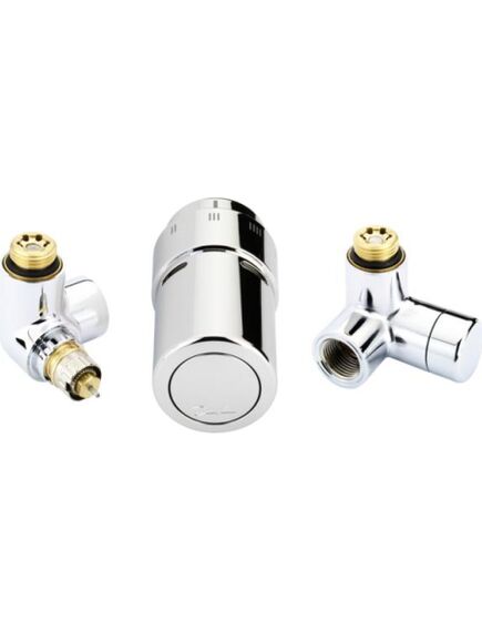 Danfoss RA-URX pieslēgu kompl. telpas t°.reg. Hroms, kreisā puse