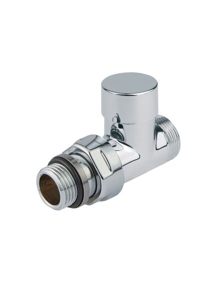 Carlo Poletti Rad. noslēgvārsts Compact 1/2` x 24-19, taisns, hromēts