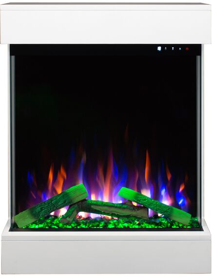 Elektriskais kamins AFLAMO Dame White / Black Sienas, 4 image