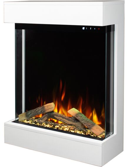 Elektriskais kamins AFLAMO Dame White / Black Sienas, 6 image