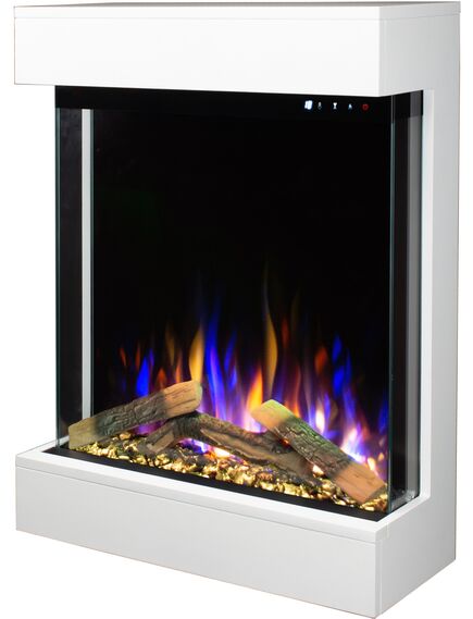 Elektriskais kamins AFLAMO Dame White / Black Sienas, 7 image