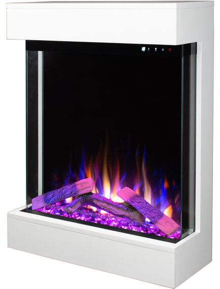 Elektriskais kamins AFLAMO Dame White / Black Sienas, 8 image