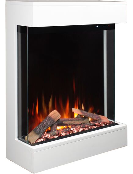 Elektriskais kamins AFLAMO Dame White / Black Sienas, 10 image
