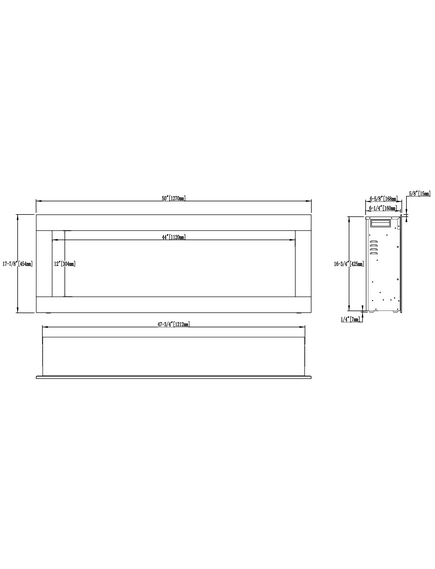 Elektriskais kamins AFLAMO Diamond 128 Iebūvējamais, 15 image