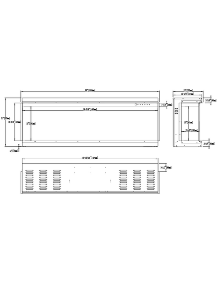 Elektriskais kamins AFLAMO Gold 152 Iebūvējamais, 13 image