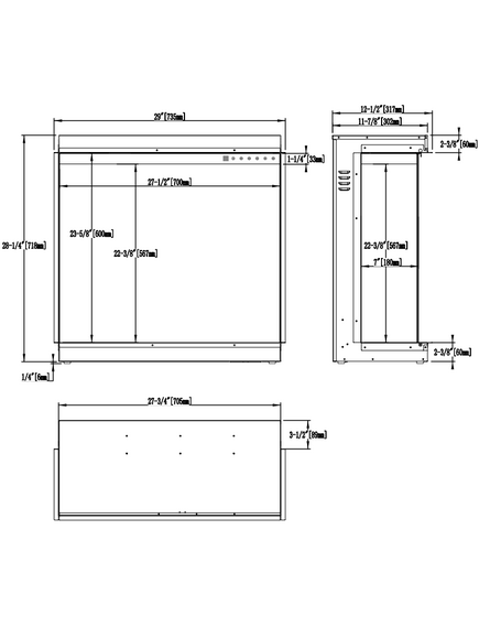 Elektriskais kamins AFLAMO Gold 74 Iebūvējamais, 13 image