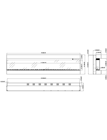 Elektriskais kamins AFLAMO Imperial 72 Sienas / Iebūvējamais, 7 image