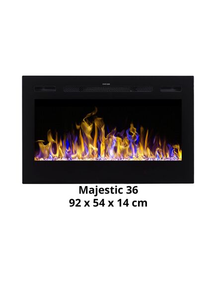 Elektriskais kamins AFLAMO Majestic 32 Sienas / Iebūvējamais, 3 image