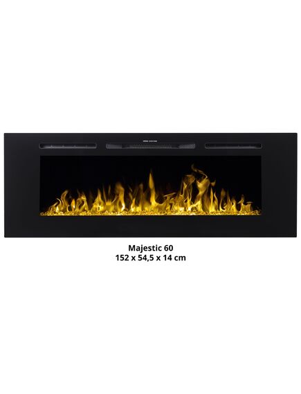 Elektriskais kamins AFLAMO Majestic 45 Sienas / Iebūvējamais, 3 image