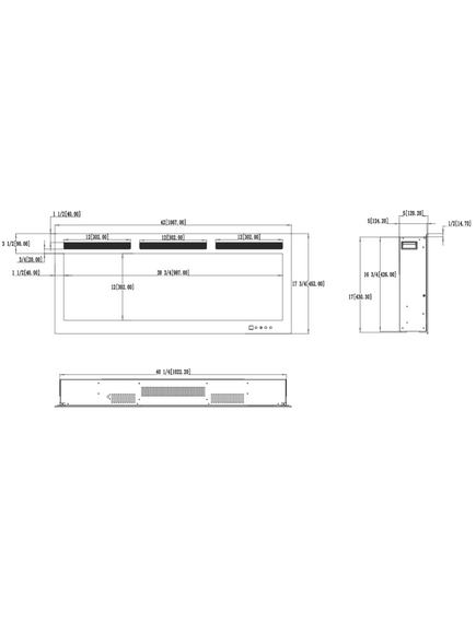 Elektriskais kamins AFLAMO Majestic PRO 107 Sienas / Iebūvējamais, 12 image