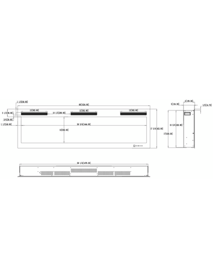Elektriskais kamins AFLAMO Majestic PRO 153 Sienas / Iebūvējamais, 12 image