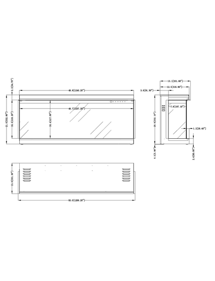Elektriskais kamins AFLAMO Superb 50 Iebūvējamais, 12 image